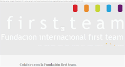 Desktop Screenshot of fundacionfirstteam.org