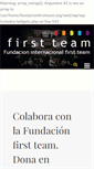 Mobile Screenshot of fundacionfirstteam.org